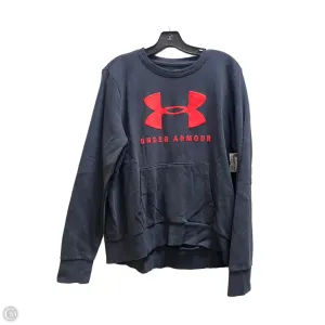 Athletic Sweatshirt Collar By Under Armour In Black, Size: L Cozy Design AbrasiveReinforcedZones