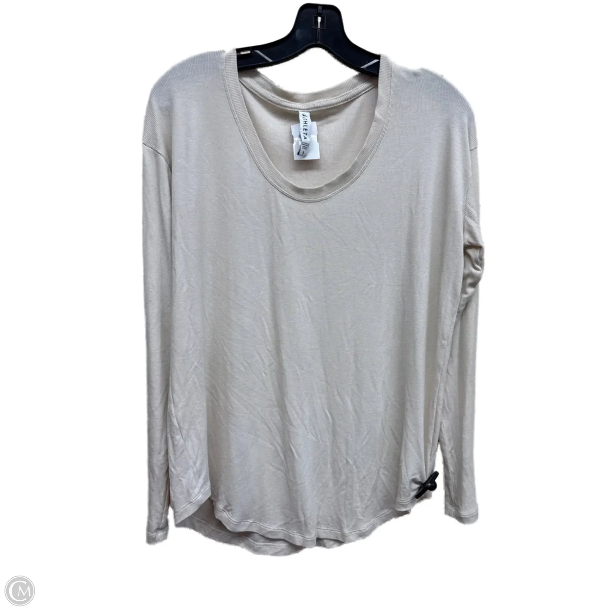 Hero Glow Athletic Sweatshirt Crewneck By Athleta In Tan, Size: S