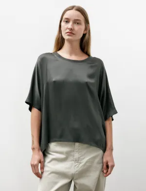Quick Wear FourWayStretch Easy T-Shirt Crepe Satin Silk Stone