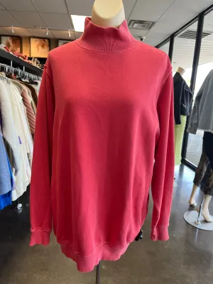 Soft Blouse City Casual SWEATSHIRT COLLAR by AERIE In RED, Size: XS