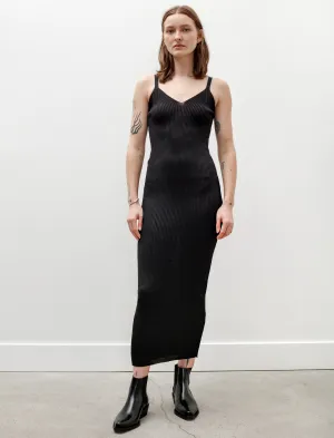 Knitted Singlet Dress Super Black Performance Poly Cold Weather Wear EcoFriendly Material