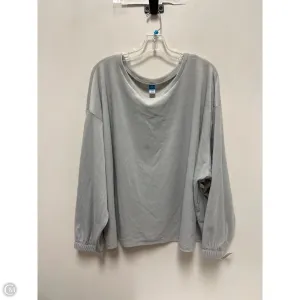 Light Jacket Sweatshirt Crewneck By Old Navy In Grey, Size: 4x