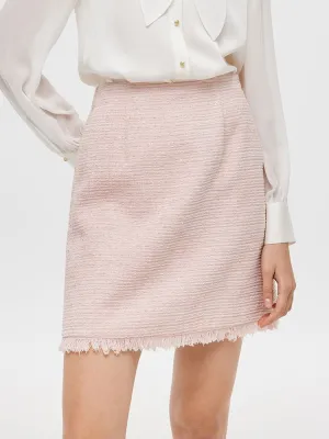 Tweed A-Line Women Mini Skirt All Day Comfort