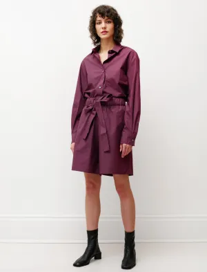 Secure Closure System Mai Cotton Shorts Oxblood