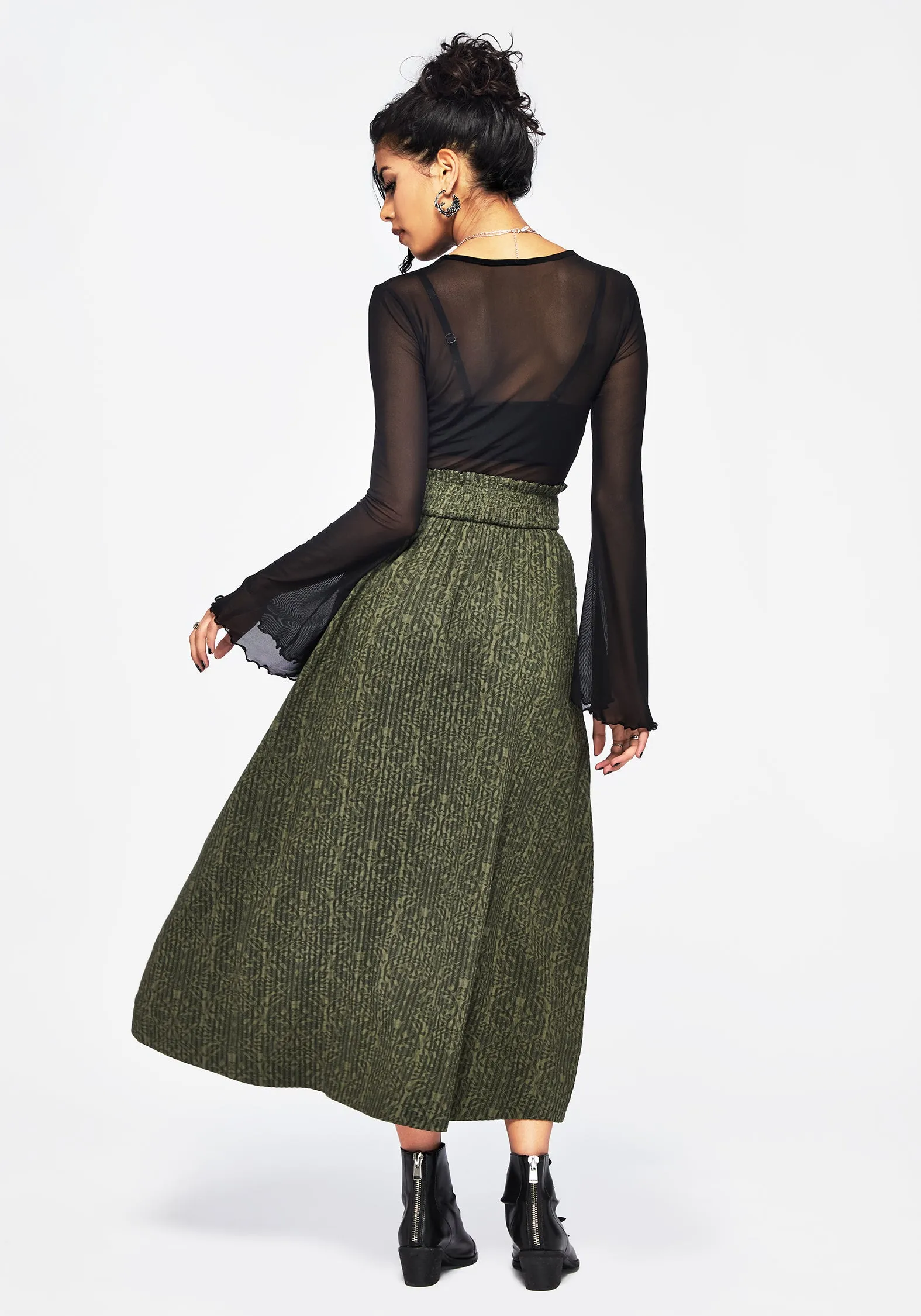 Easy Outfit Statement Piece Francesca Dragon Printed Midaxi Skirt