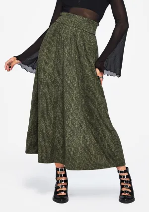 Francesca Dragon Printed Midaxi Skirt Cool Details Lightwear Look