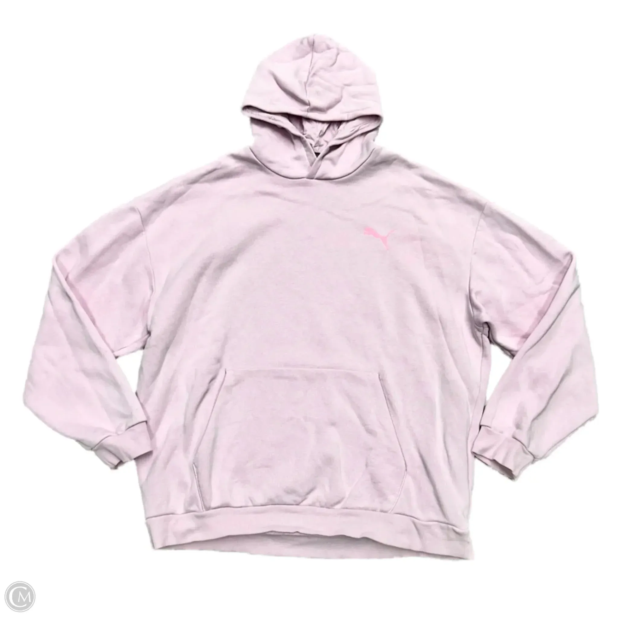 Sweatshirt Hoodie By Puma In Pink, Size: Xl Still Glow