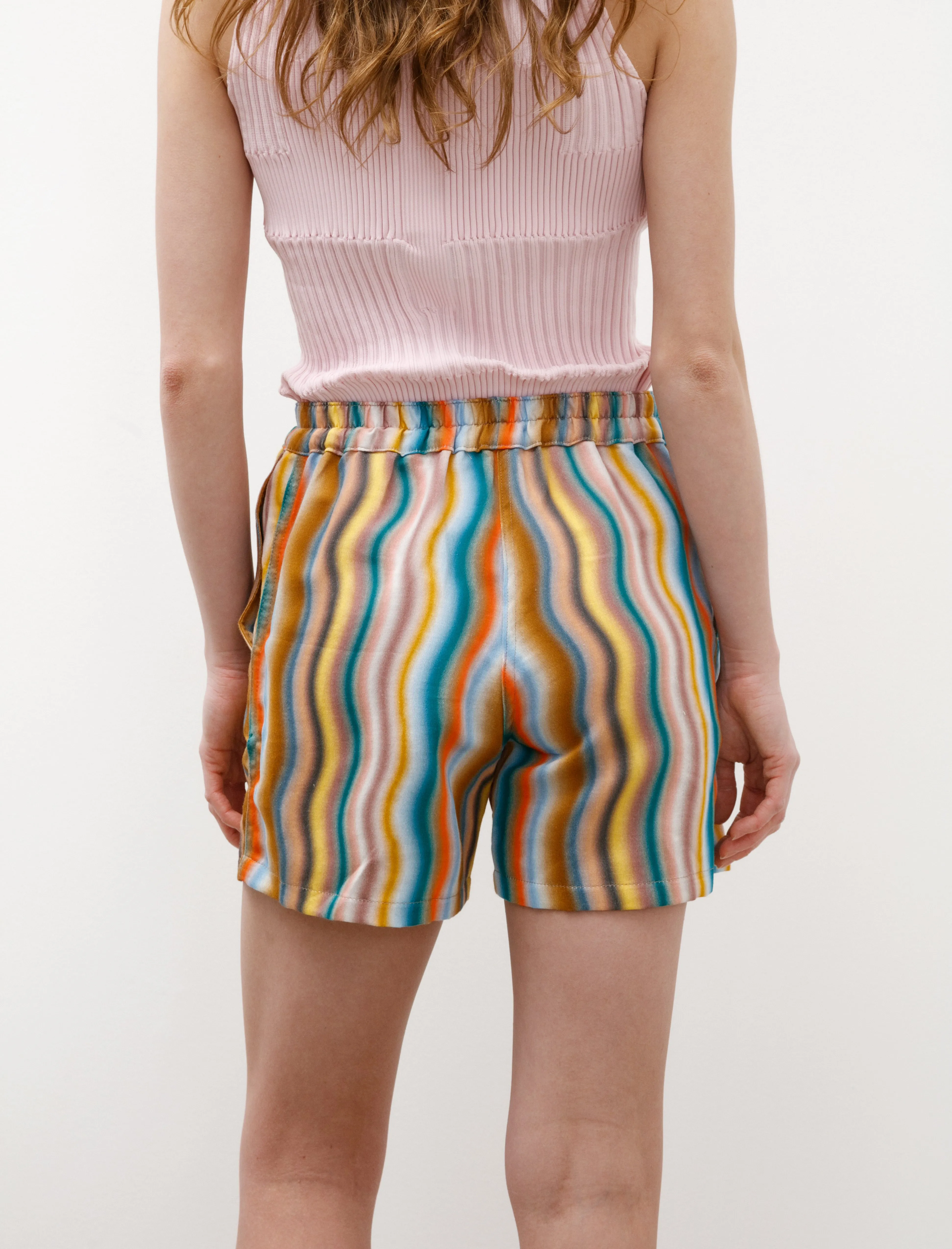 Cargo Pockets Sporty Style Private Shorts Multi Waves