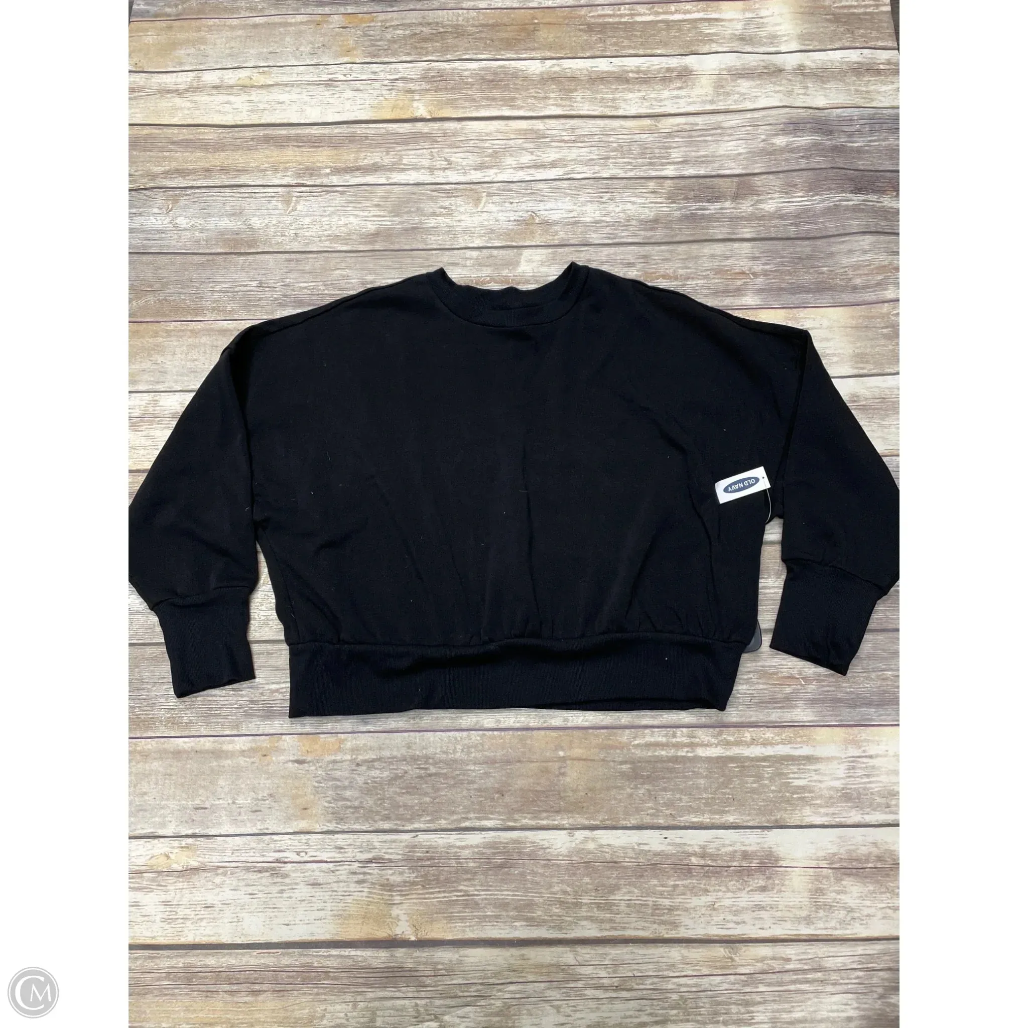 Sweatshirt Crewneck By Old Navy In Black, Size: Xxl Heart Glow UVProtectionCloth