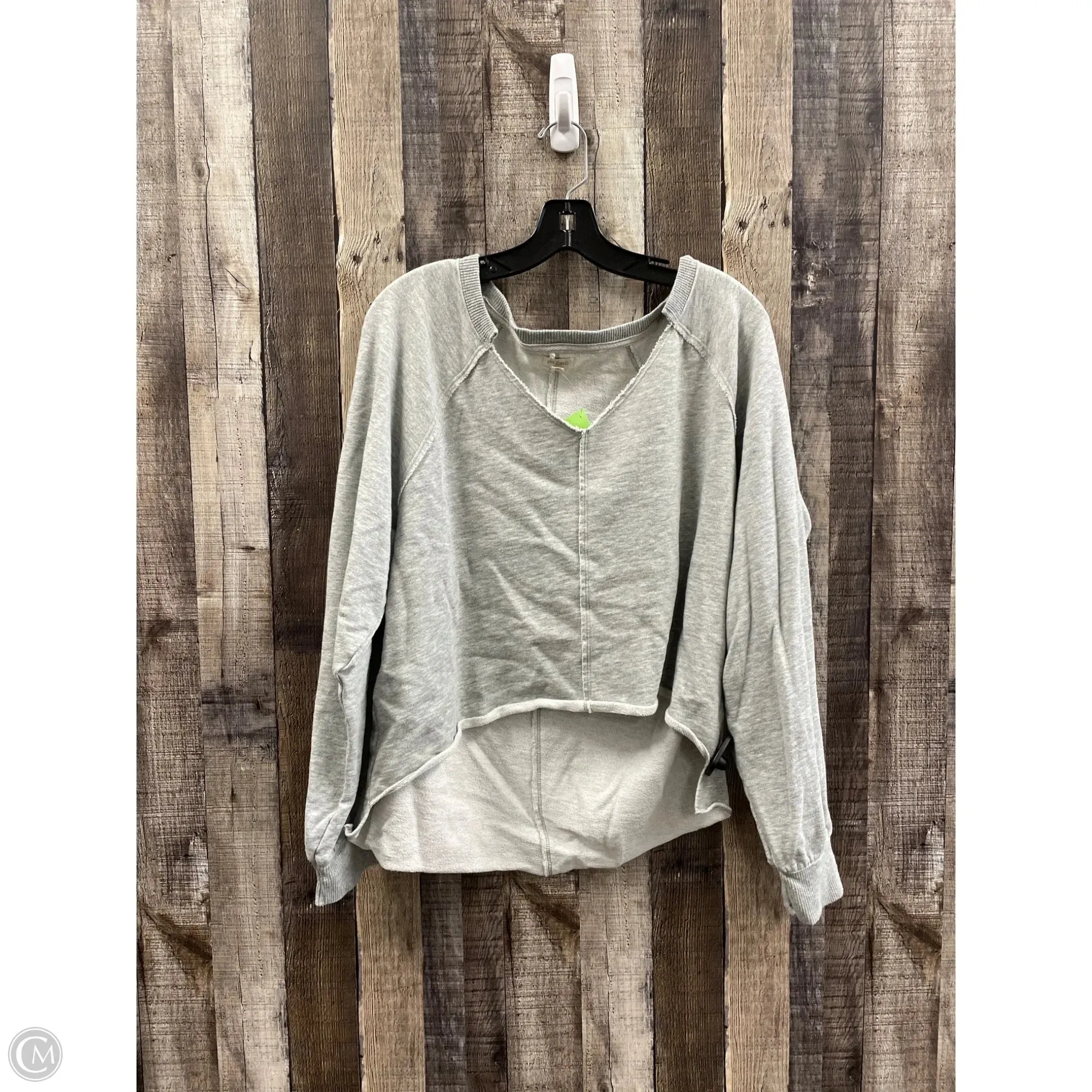 Sweatshirt Crewneck By Pilcro In Grey, Size: L Youth Glow Functional Jacket
