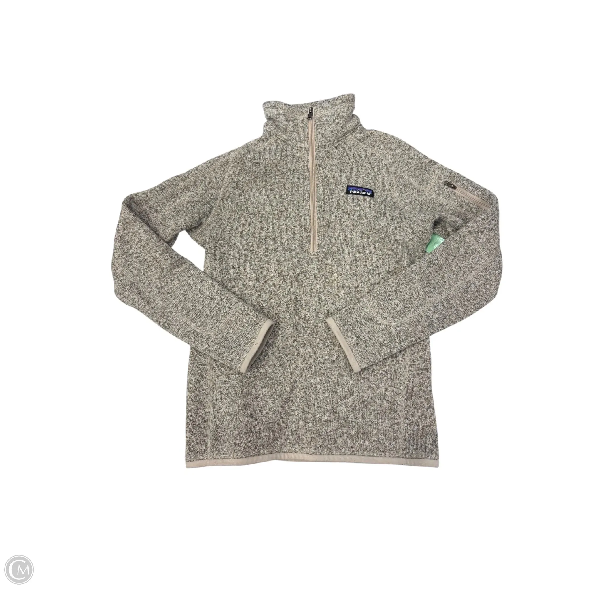 Sweatshirt Collar By Patagonia In Tan, Size: Xs Repair Fit Bold Core