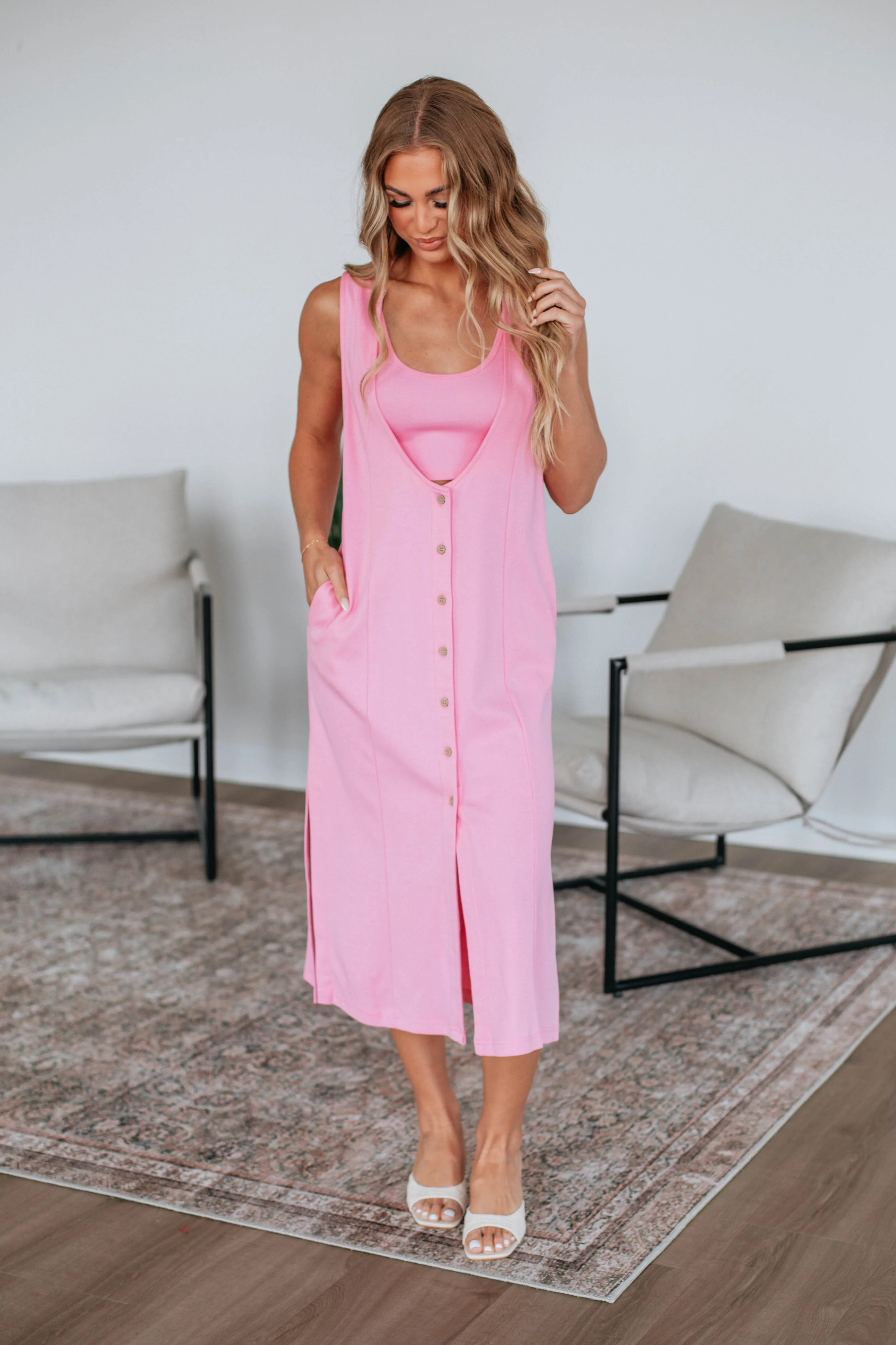 Alina Two-Piece Dress Set - Bubblegum Snow Path Space Glow