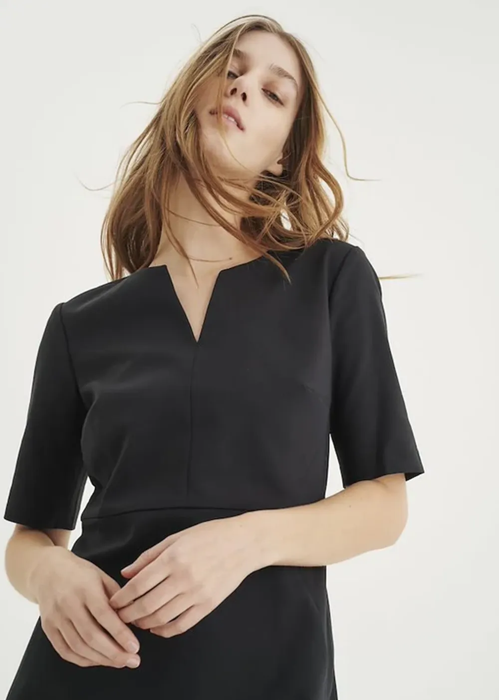 Everyday Smart Lightweight fabric midi Zella Dress