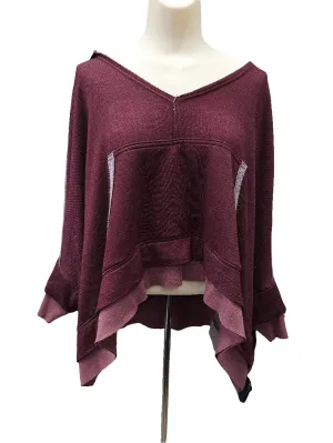 Athletic Sweatshirt Hoodie By Free People In Maroon, Size:Xs Sprint Fit