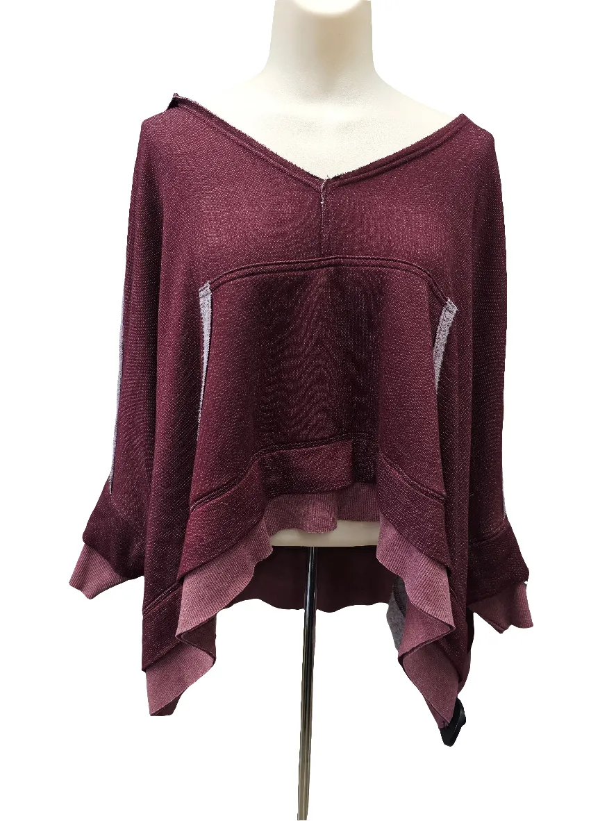 Athletic Sweatshirt Hoodie By Free People In Maroon, Size:Xs Sprint Fit