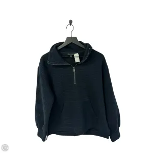 Sweatshirt Collar By Tribal In Navy, Size: M Casual Sweater SnagResistant Weave