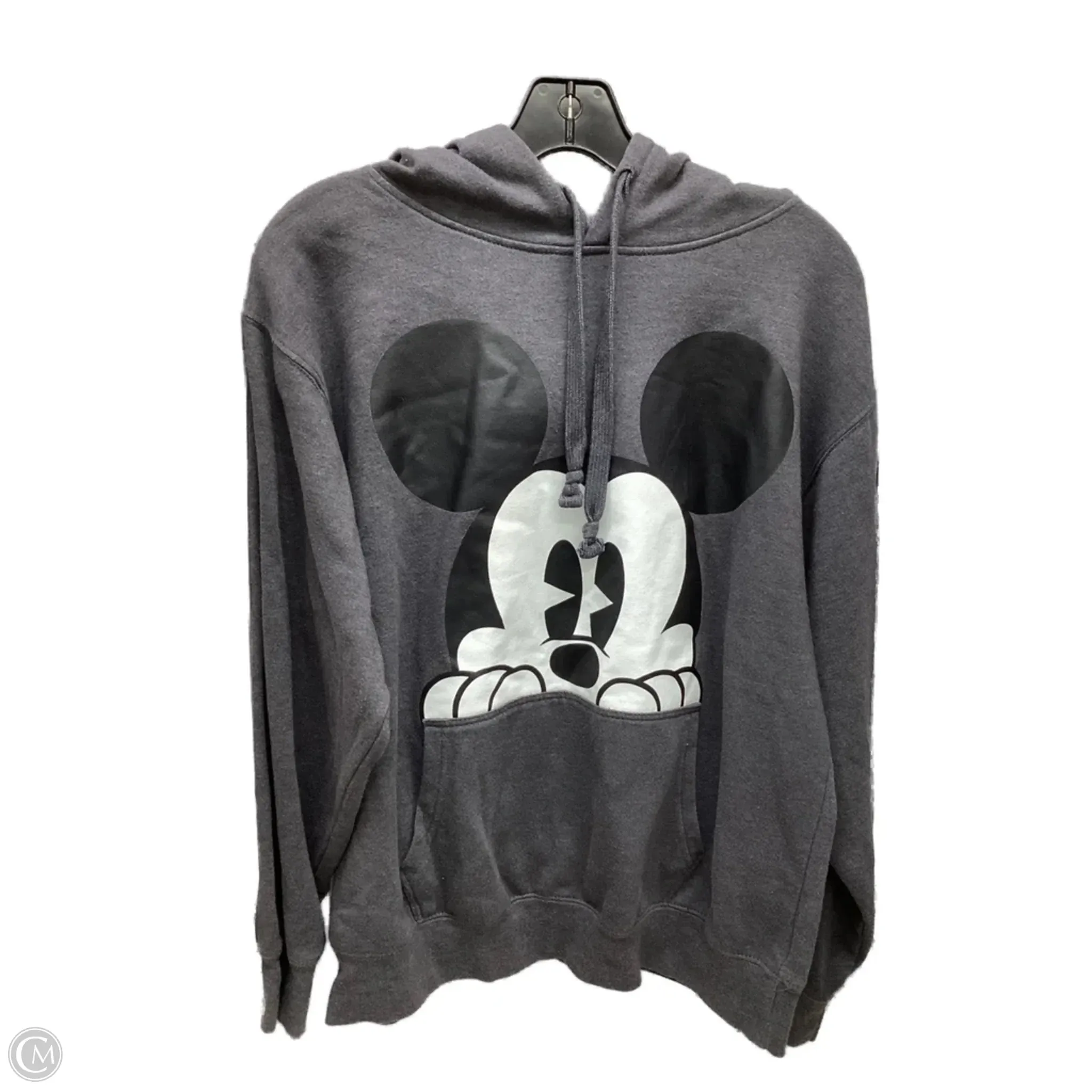 Parisian Chic Business Attire Athletic Sweatshirt Hoodie By Disney Store In Grey, Size: M