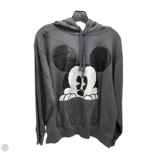 Parisian Chic Business Attire Athletic Sweatshirt Hoodie By Disney Store In Grey, Size: M