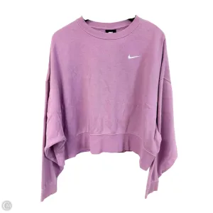 Streetwear Style MoistureControl Lining Sweatshirt Crewneck By Nike In Purple, Size: M