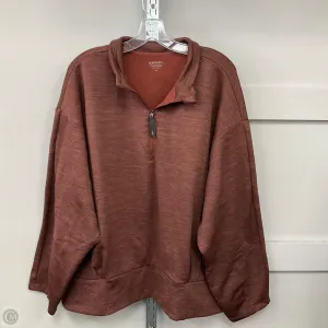 Sweatshirt Collar By Athleta In Brown, Size: 3x NonRestrictive Cut Office Mood