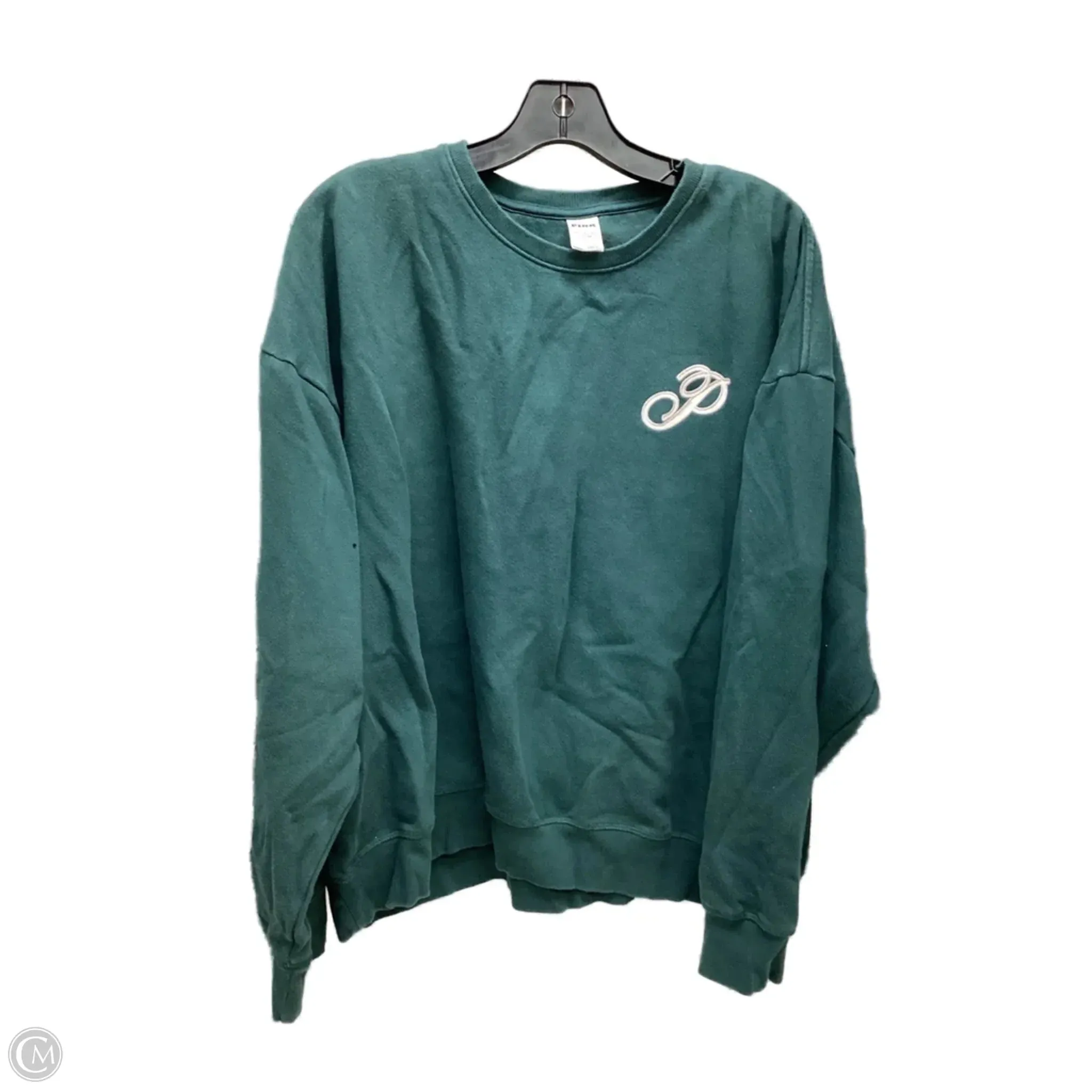 Sweatshirt Crewneck By Pink In Green, Size: Xxl Evening Glow