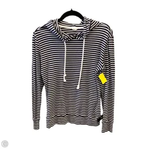 Stretchable Fabric Sweatshirt Hoodie By Caslon In Blue, Size: M