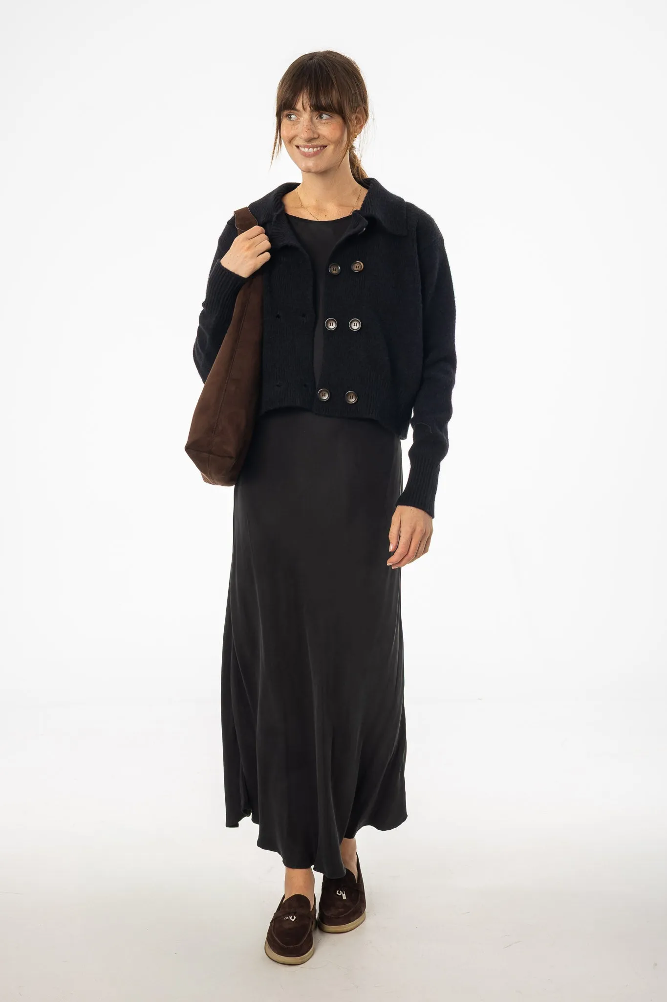 Black Slip Jumper Durable materials WindproofInterior