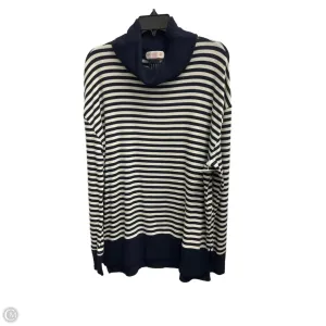 Universal Clasp Mechanism Sweatshirt Collar By Gap In Blue & White, Size: L