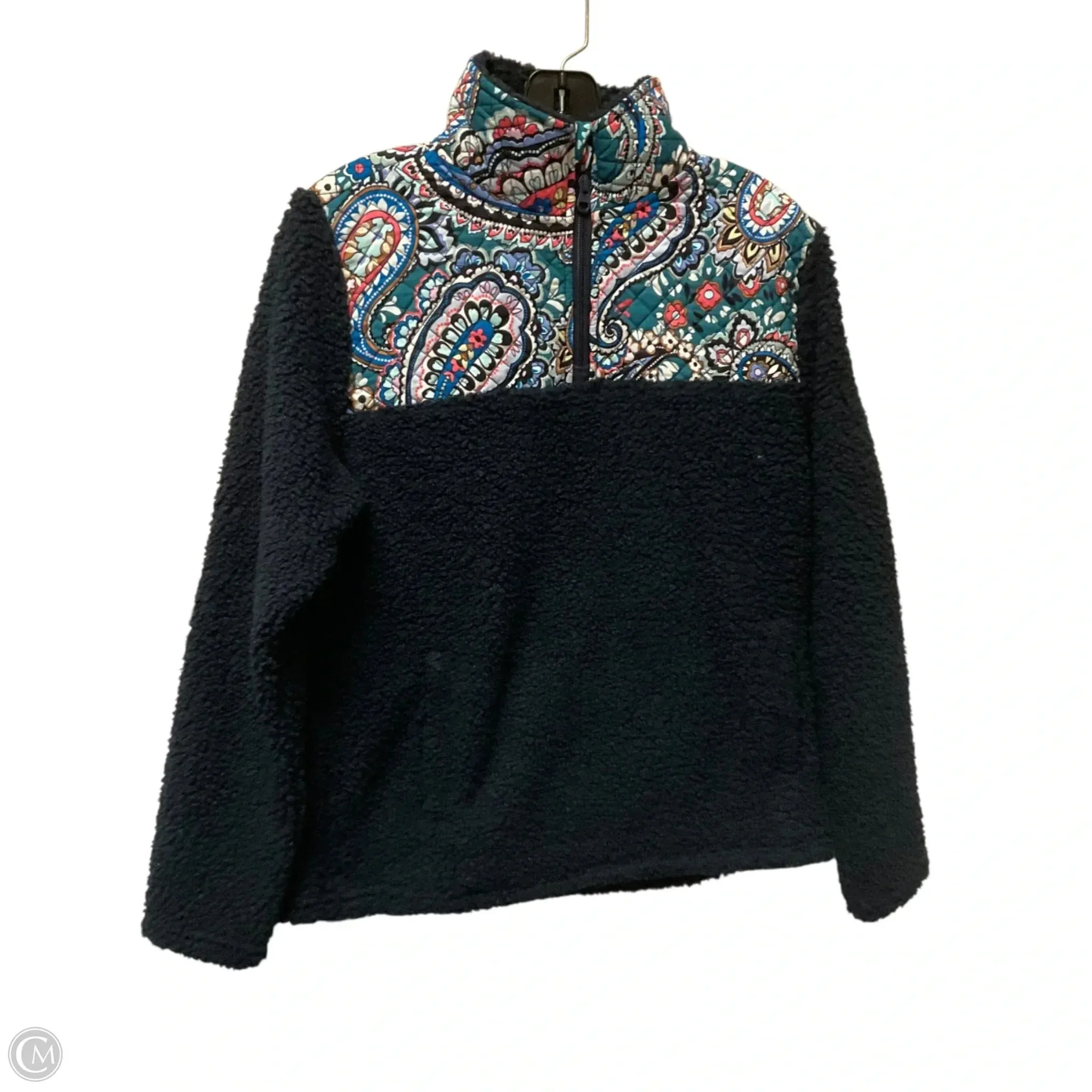Sweatshirt Collar By Vera Bradley In Blue, Size: S Shimmer Core Sprint Fit
