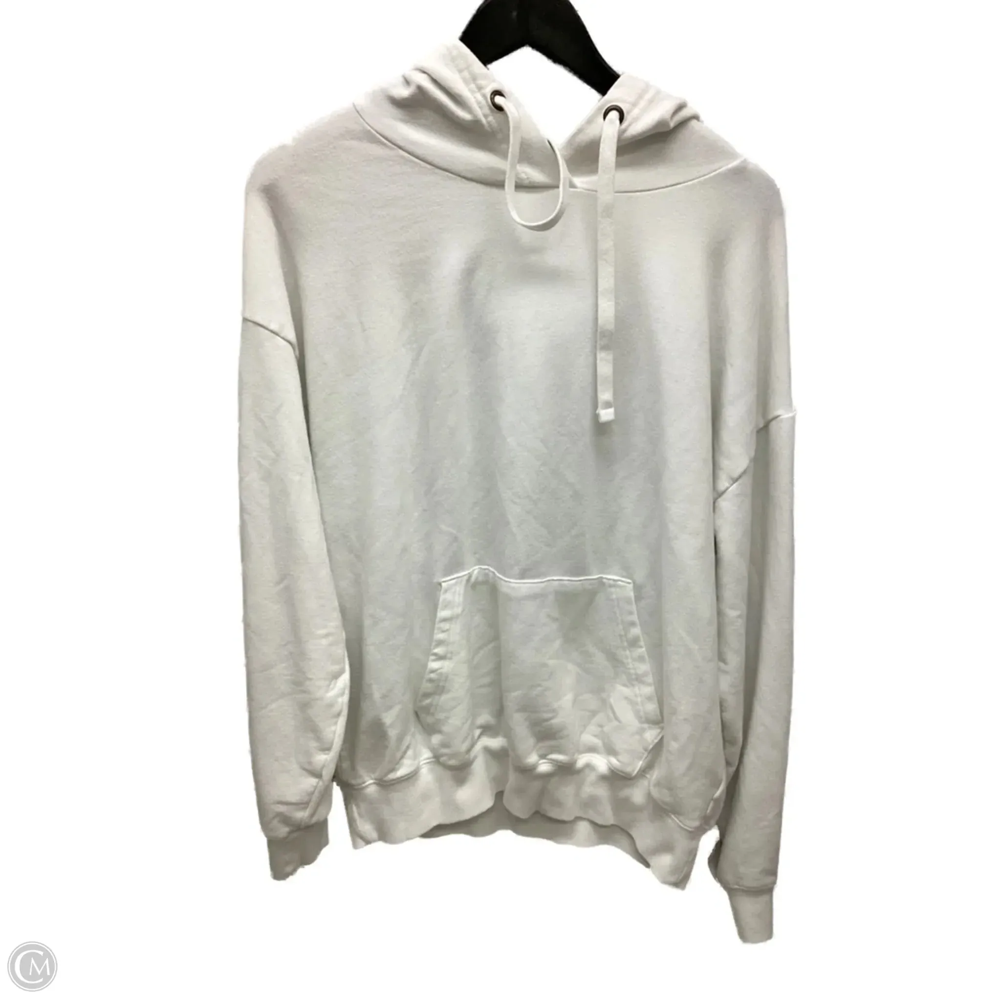 athletic shoes Reinforced Knees Sweatshirt Hoodie By Buffalo In White, Size: M