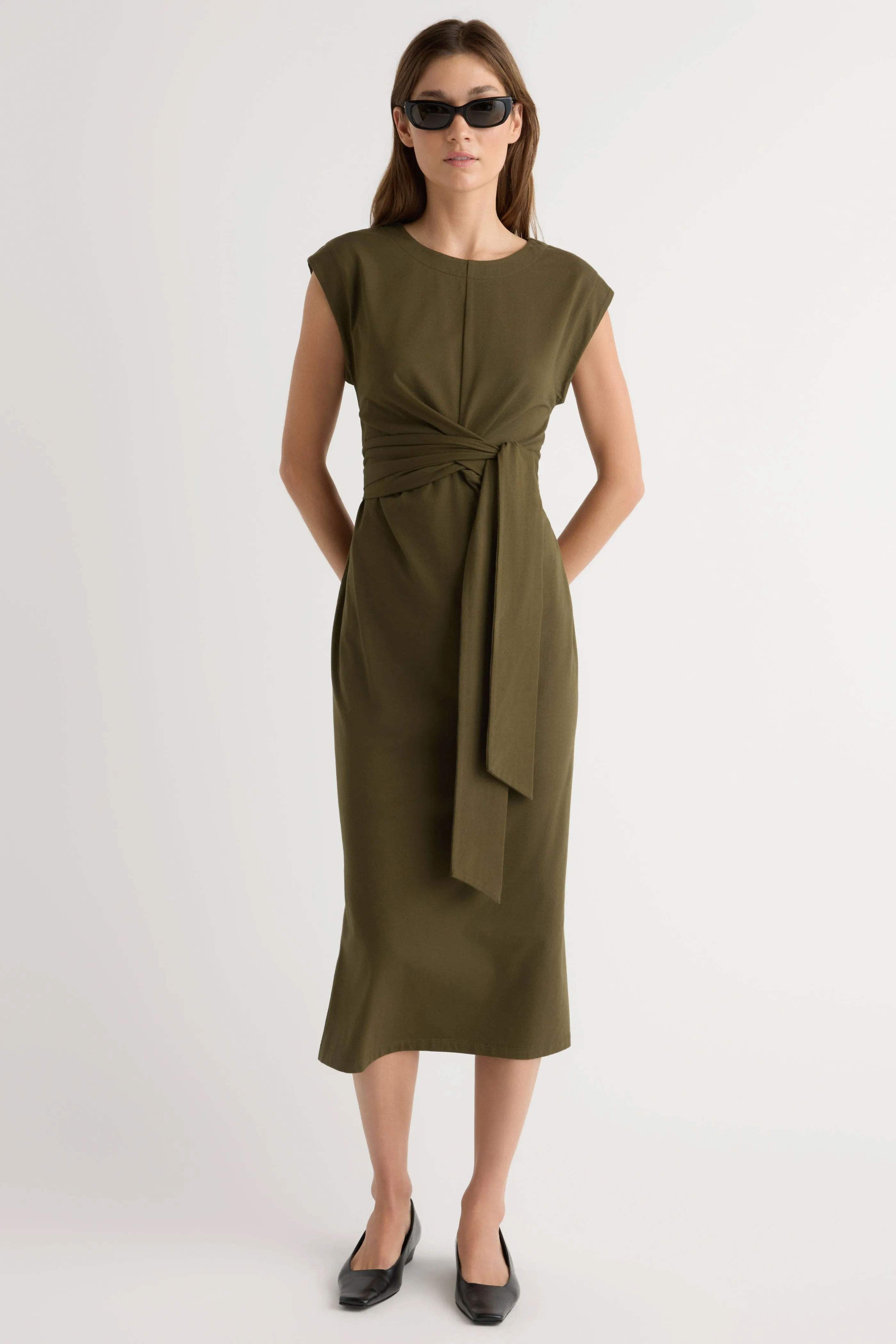 Fei Tie-Front Organic Cotton Dress EcoFriendlyMaterial Soft Fabric