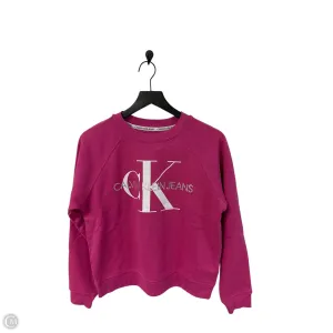 Party Ready Sweatshirt Crewneck By Calvin Klein In Pink, Size: S