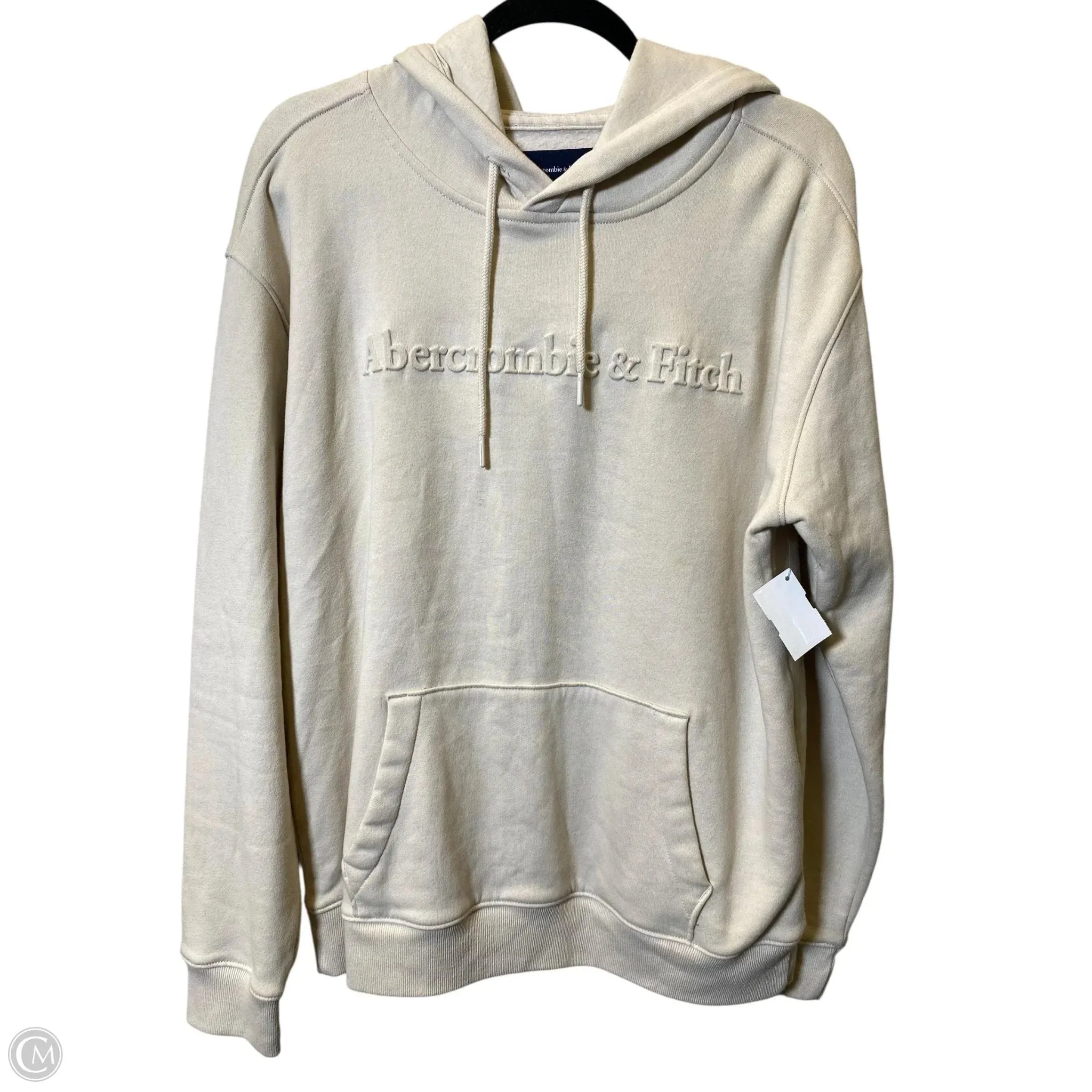 Athletic Sweatshirt Hoodie By Abercrombie And Fitch In Tan, Size: M Swim Easy