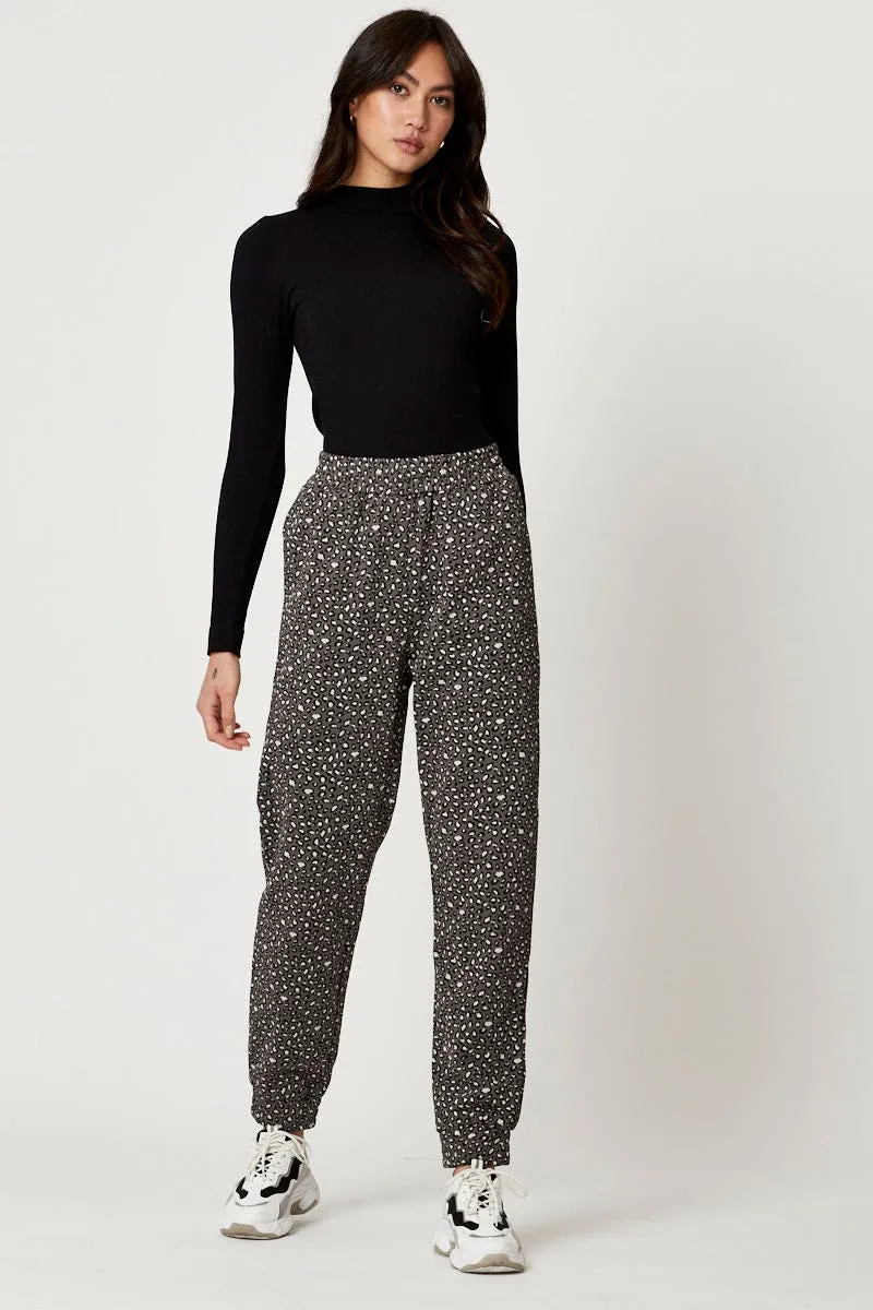 Print Jogger Track Pants Functional Fit Flattering Style