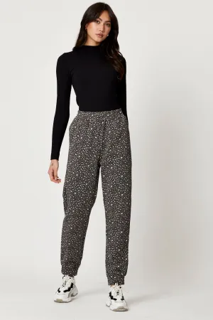 Print Jogger Track Pants Functional Fit Flattering Style