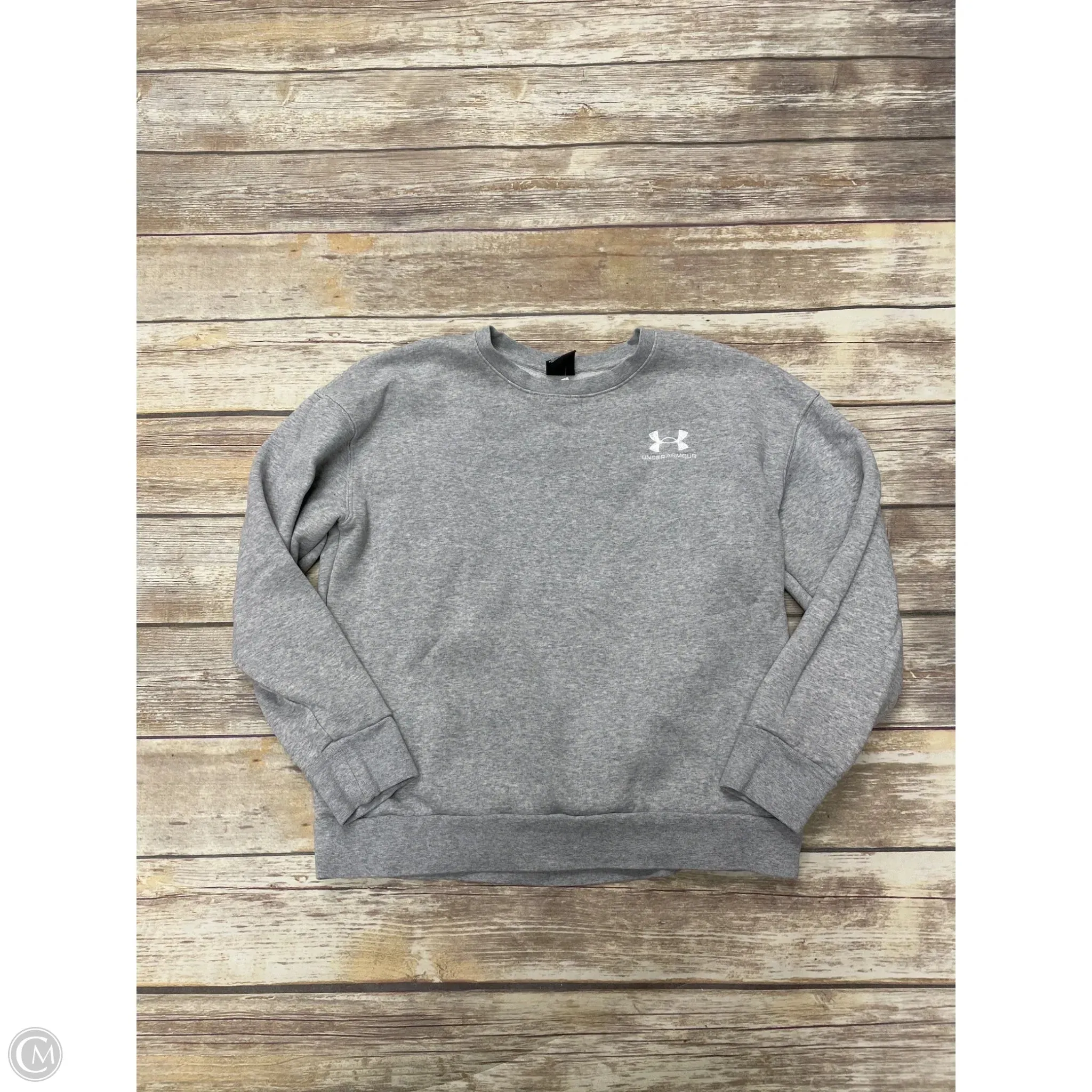 Sweatshirt Crewneck By Under Armour In Grey, Size: S Eco Wear