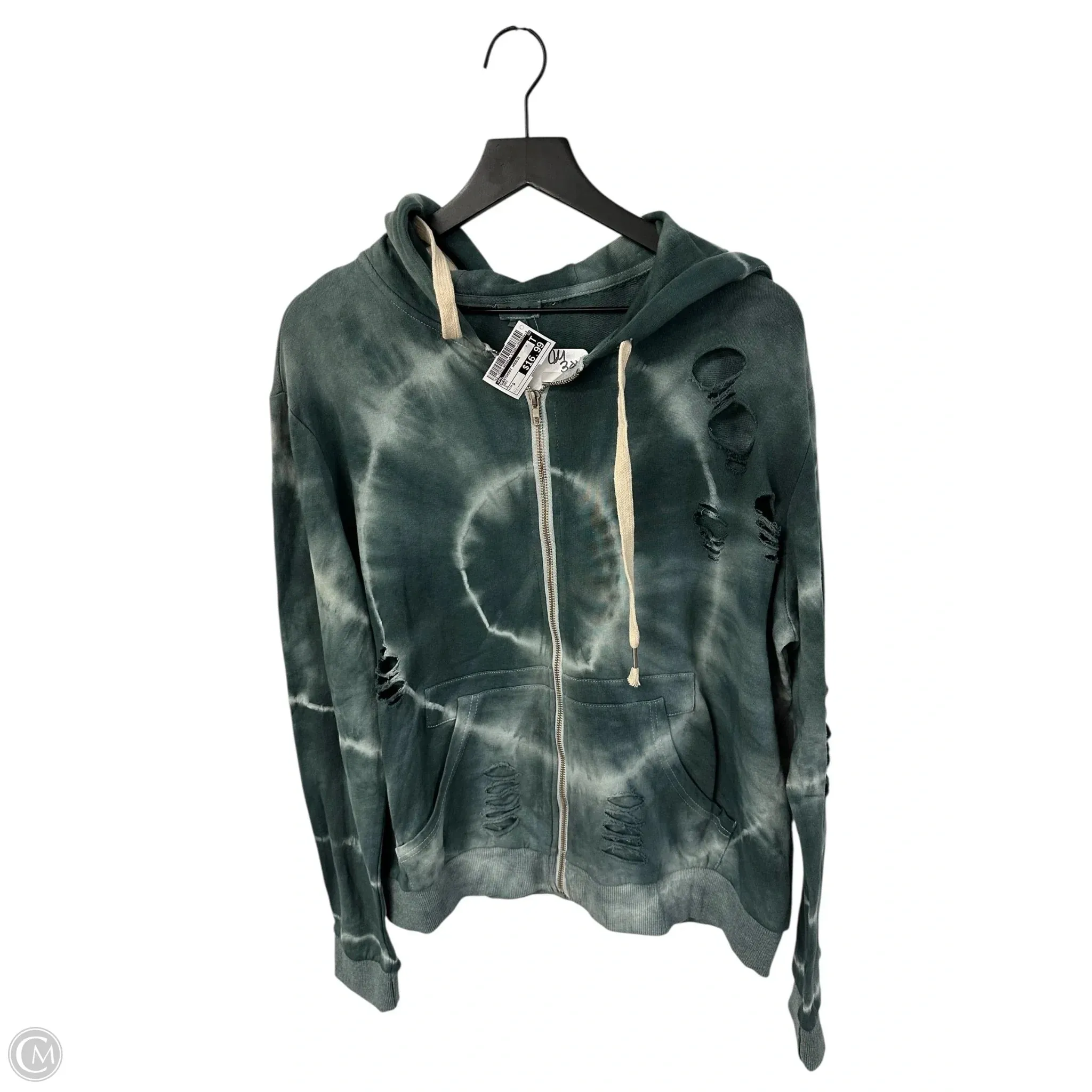 Chic Skirt Trendy Look Sweatshirt Hoodie By Pol In Grey, Size: S