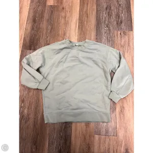 Athletic Sweatshirt Crewneck By Lululemon In Blue, Size: 2 Travel Light Love Energy