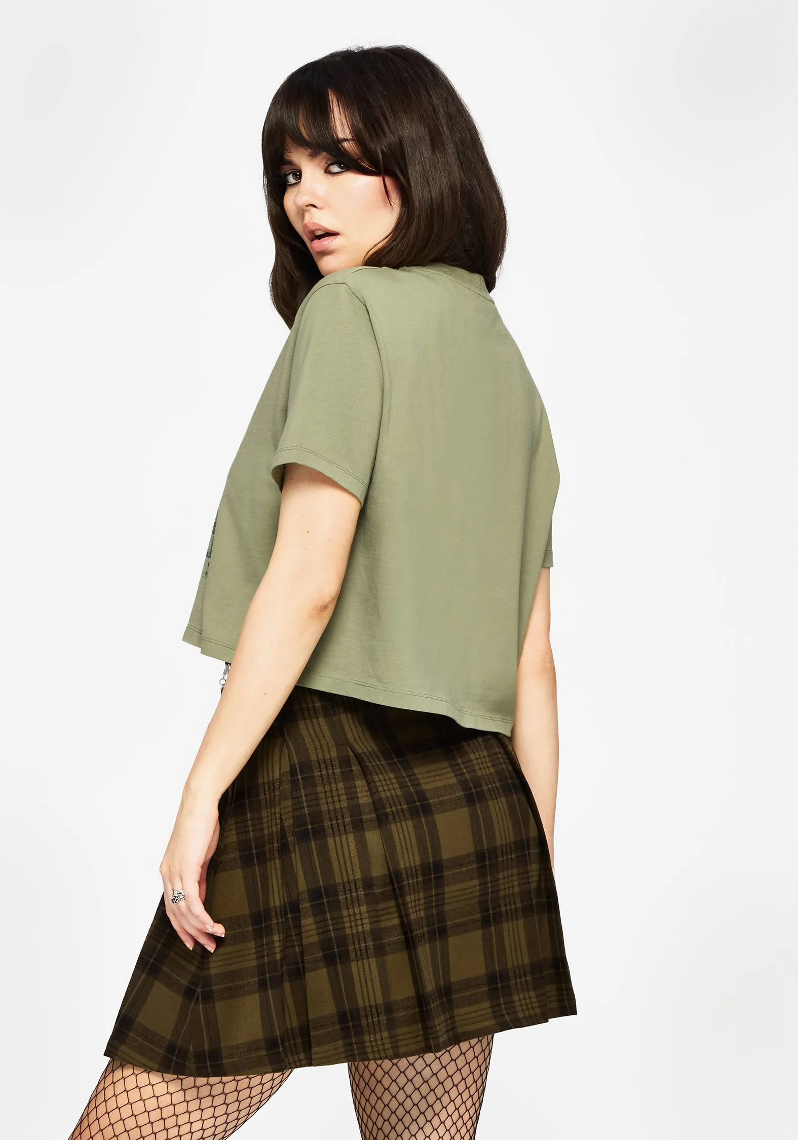 Relaxed and Comfy Ode Cotton Jersey Cropped T-Shirt