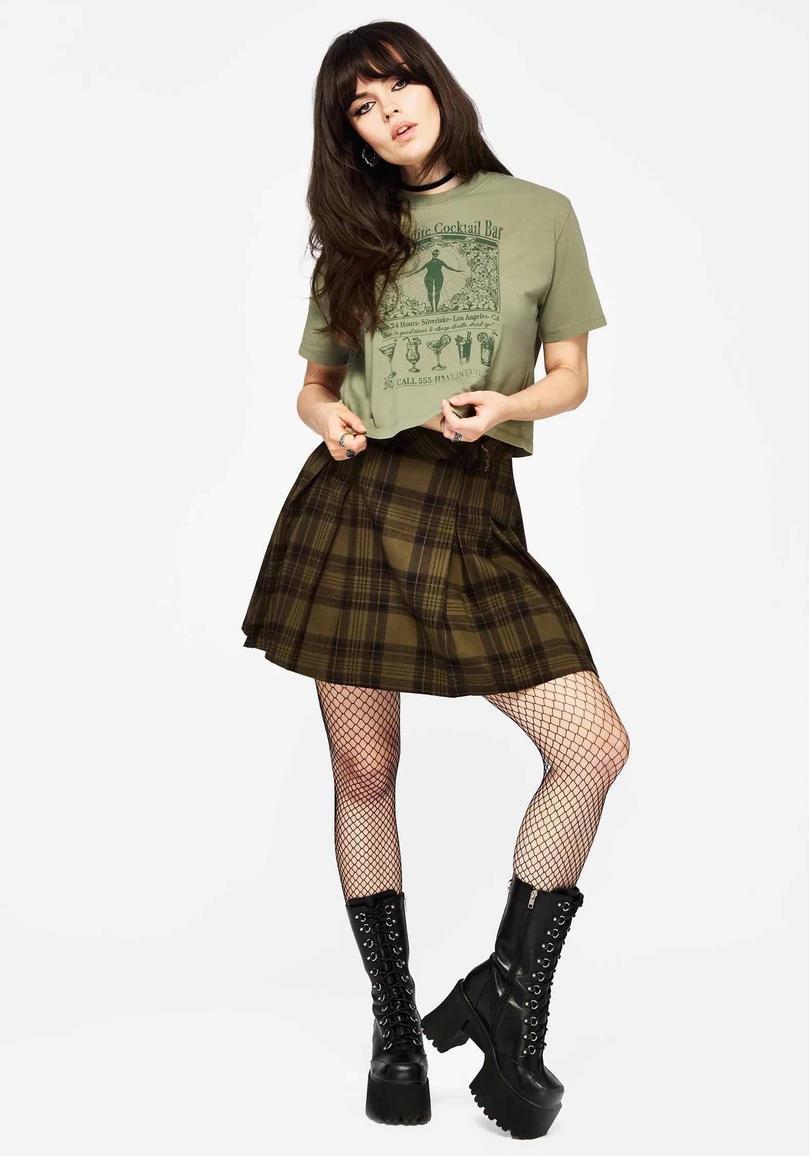 Ode Cotton Jersey Cropped T-Shirt college