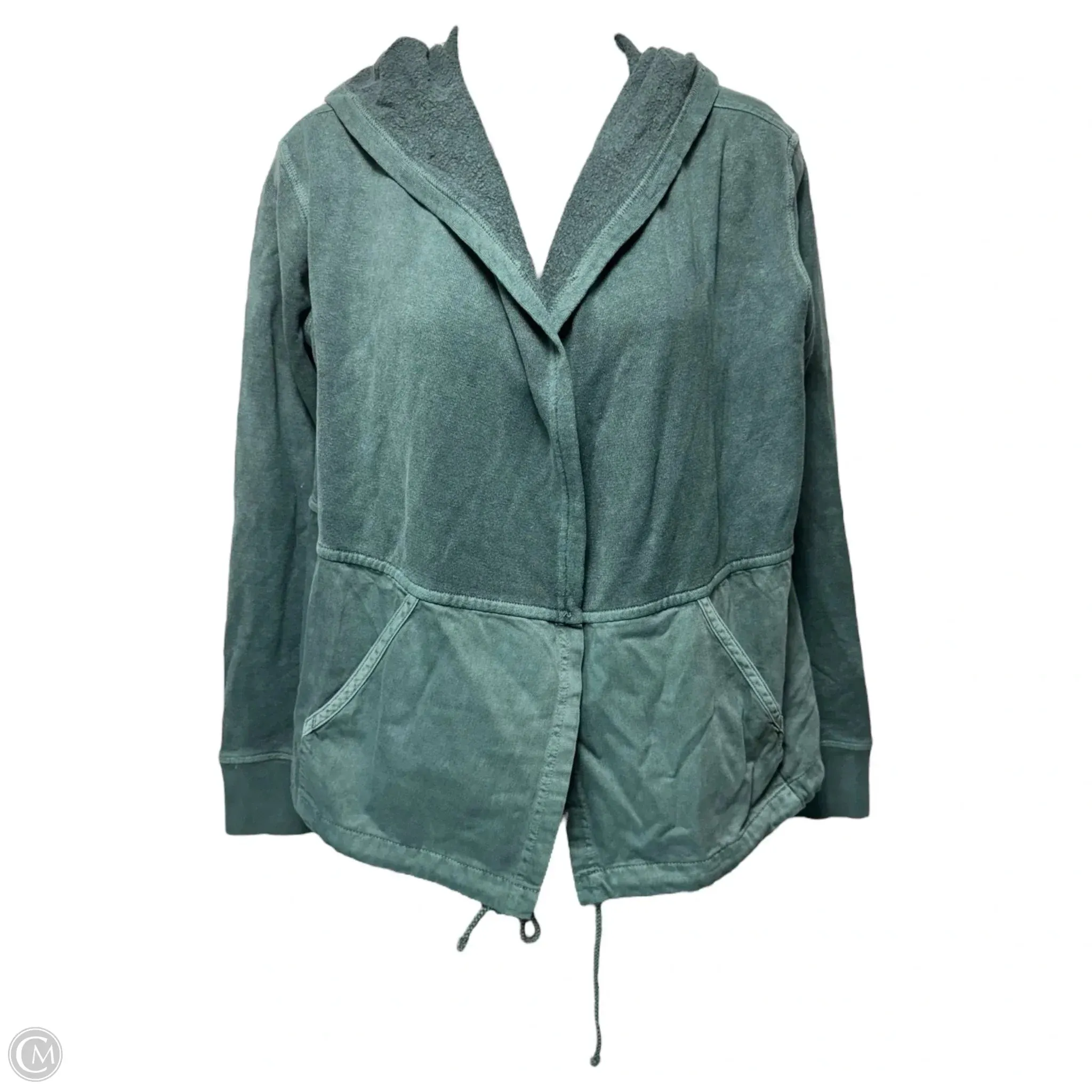 Classic Mode Epiq Jacardi-Hydro Vintage Wash Sweatshirt Hoodie By Toad & Co In Teal, Size: Xs