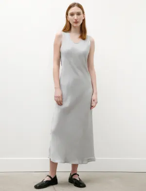 Sleeveless Long Dress Shiny Viscose Silver casual sneakers