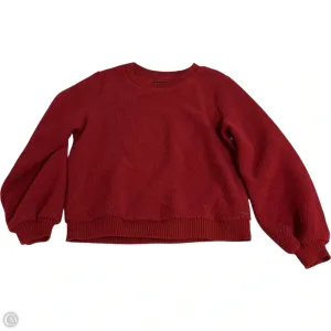 Mind Ease Hypoallergenic Fibers Sweatshirt Crewneck By Abercrombie And Fitch In Red, Size: L