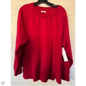 MultiPocket Design Sweatshirt Crewneck By Maurices In Red, Size: Xl