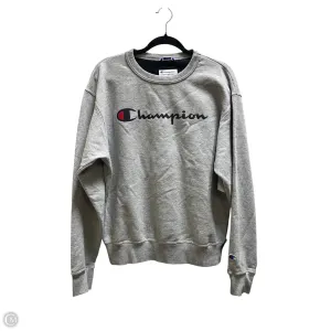 AntiPilling Surface Athletic Sweatshirt Crewneck By Champion In Grey, Size: M