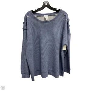 Sweatshirt Crewneck By Sunday In Blue, Size: 1x AntiSnagFabric StaticResistantTextile
