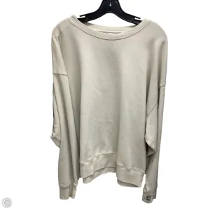 ReinforcedHems Relax Mode Sweatshirt Crewneck By Pink In Tan, Size: L