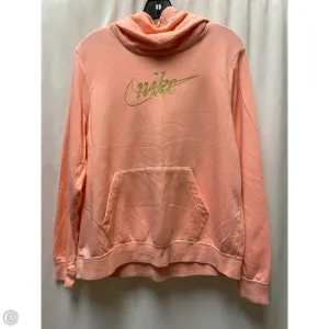 Relaxed Cut EcoFriendlyProduction Sweatshirt Hoodie By Nike In Pink, Size: L