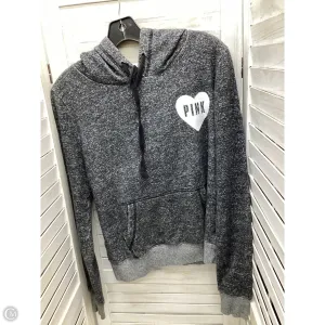 Sweatshirt Hoodie By Pink In Grey, Size: S Soft Fabric