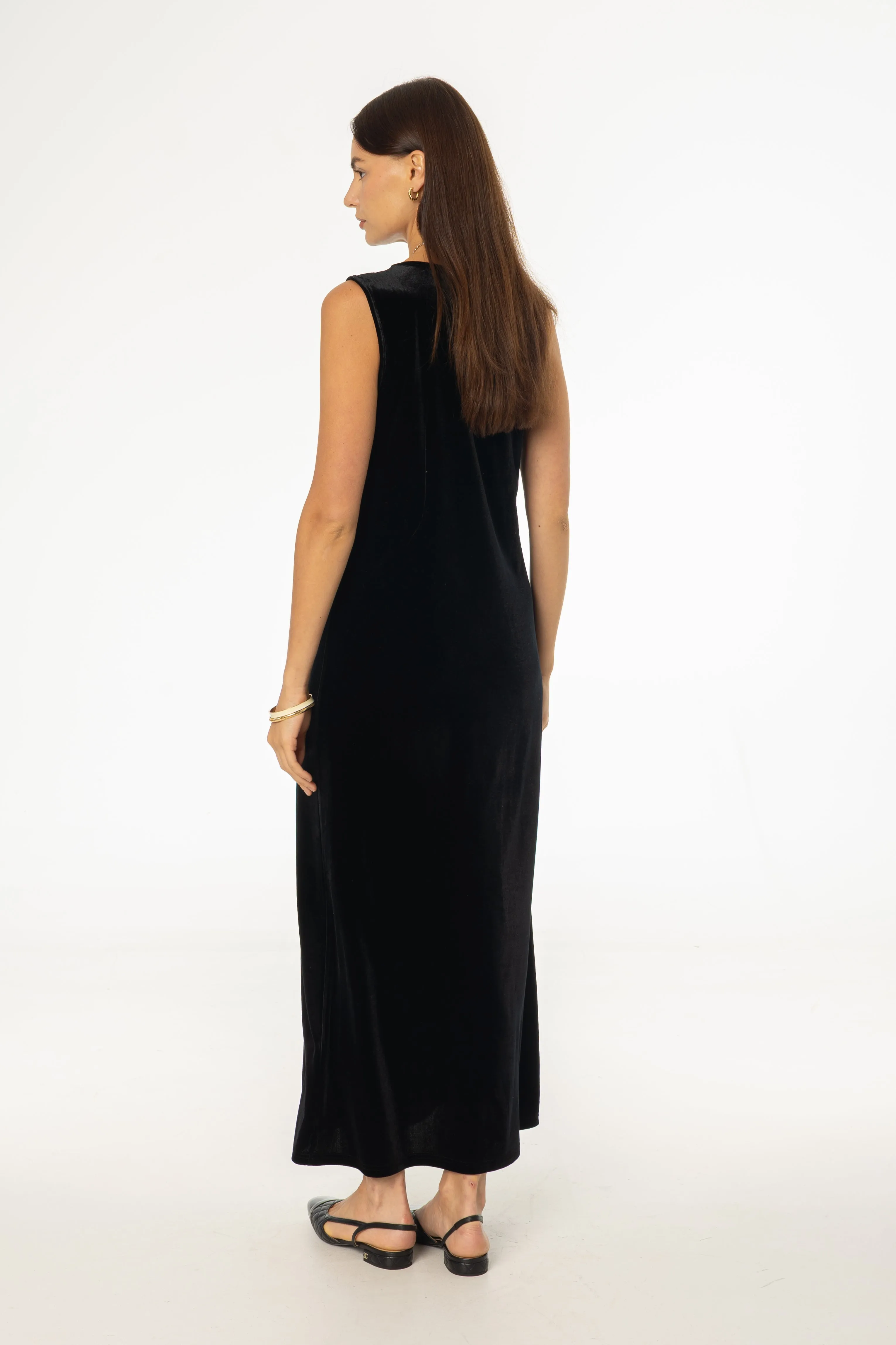 Harbor Style Black Basic Velour Jumper